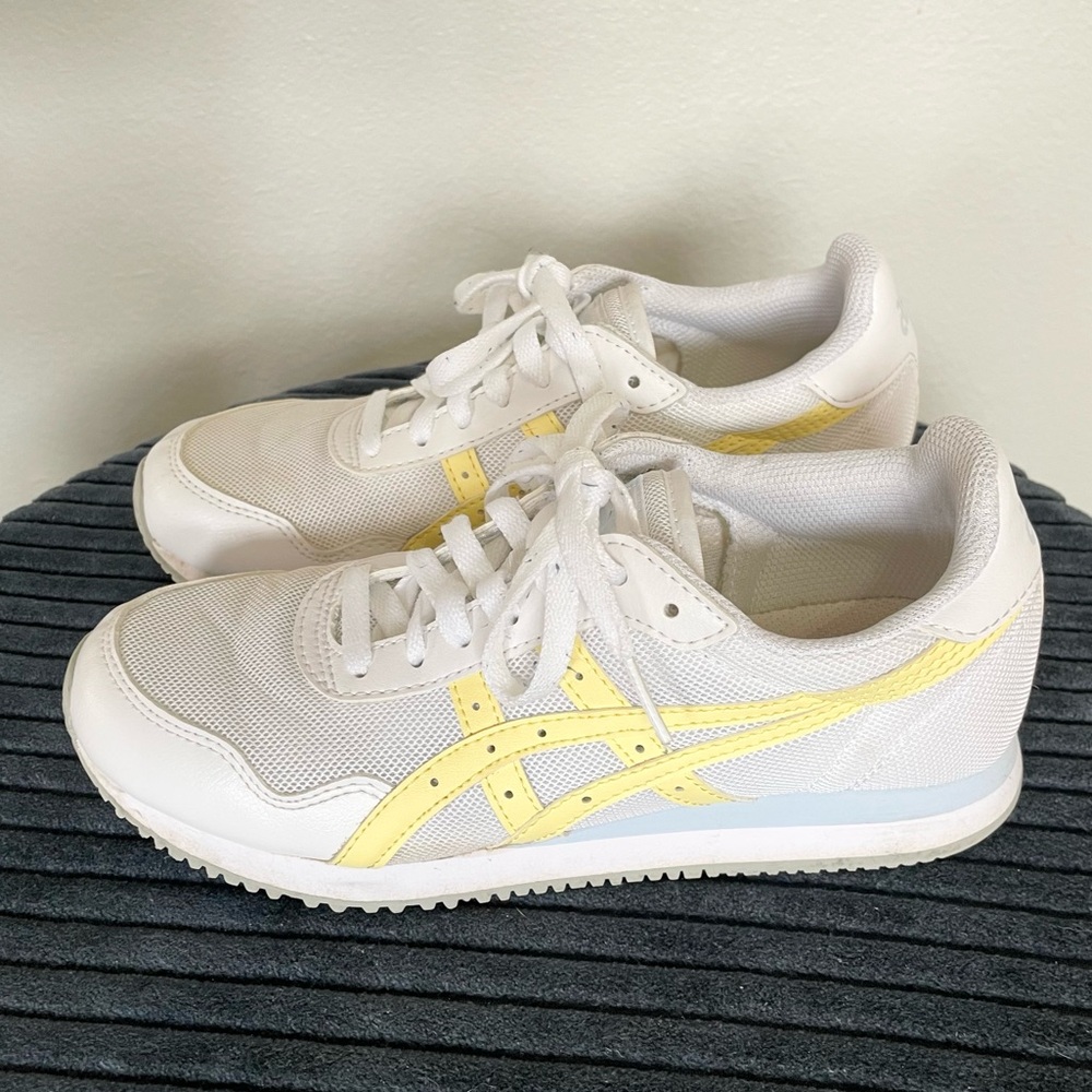 Asics Dragon White Yellow Sneakers